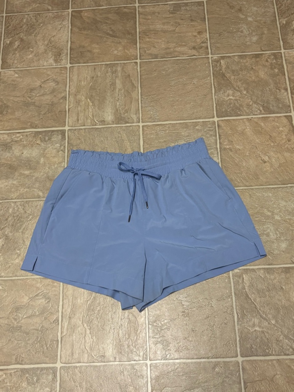 Abercrombie & Fitch Periwinkle Drawstring Athletic Shorts